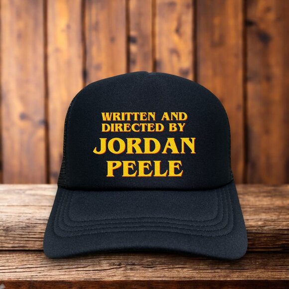 Directed By Jordan Peele Unisex Trucker Hat Black Snapback Horror Movie Ball Cap - Picture 1 of 4